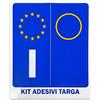 4R Quattroerre.it 6170 Kit Adesivi Targa Italia, Set di 2, 44 x 98 mm
