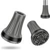 supregear Gommini per Stampelle Antiscivolo (21mm-22mm, x 2 unità), Puntali e Piedini in Gomma Resistente per Tutti Terreni Grip Estremo Tappo per Piedi per Canne, Stampelle e Bastoni, Grigio