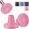 supregear Punte per Bastone 19 mm Resistenti, Sostitutivi Gomma Antiscivolo E Durevoli per Tutti I Terreni con Presa Estrema, Base Allargata con Inserto Metallico per Anziani, Confezione Da 2, Rosa