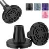 supregear Punte per Bastone 19 mm Resistenti, Sostitutivi Gomma Antiscivolo E Durevoli per Tutti I Terreni con Presa Estrema, Base Allargata con Inserto Metallico per Anziani, Confezione Da 2, Nero