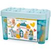 Ecoiffier - BB Abrick Bauletto Zoo 55 Pezzi, costruzioni con Animali dello zoo, maxi mattoncini con contenitore portatile, +12 mesi, 7900007981