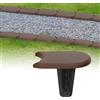 GARDENIX Bordo per aiuole in plastica, 3,8 m, 32 moduli, bordo per aiuole da giardino, bordo per aiuole, bordo flessibile per aiuole, palizzate, bordi per robot tosaerba