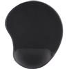 Hama Ergo - Tappetino per mouse, 2 in 1, con poggiapolso integrato, fondo antiscivolo, colore: nero