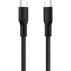 Belkin Cavo da USB-C a USB-C intrecciato, ecosostenibile (1 m, 240 W), Cavo USBC di Ricarica Rapida flessibile per iPhone 16, Galaxy S25, Pixel 9, MacBook, iPad Pro - Nero (USB-C 2.0)