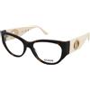 Guess GU50351 052 | Occhiali da Vista Graduati | Prova Online | Plastica | Cat Eye | Marrone, Havana | Adrialenti