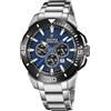 Festina Orologio Uomo Analogico in Acciaio Inossidabile 316L Argentato - Movimento al Quarzo - Cronografo - Calendario - Vetro Minerale ad Alta Resistenza - Impermeabile 10 ATM F20641/2 Chrono Bike