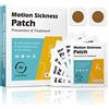MQUPIN Patch per cinetosi, anti nausea per malattia marina, alleviare vomito, nausea, vertigini derivati da viaggi di auto, navi, aeroplani, azione rapida e nessun effetto collaterale 20 conteggi/scatola