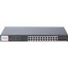 Hikvision DS-3T1528HP-SI-24P4F switch di rete Gestito Gigabit Ethernet (10/100/1000) Supporto Power over (PoE) Nero [DS-3T1528HP-SI-24P4F]