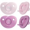 PHILIPS AVENT SUCCHIETTI SOOTHIE HEART 0-6M ROSA E FUXIA 2 PEZZI