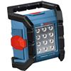 Bosch Professional 18V System Luce da cantiere a LED a batteria GLI 18V-1200 C (luminosità max. 1.200 Lumen, Connect Ready, batterie e caricabatteria non inclusi, confezione in cartone)