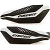 Circuit Equipment - Paramani Motocross universale con calotta carbon look e bracci rinforzati - bianco