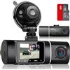 Abask: dashcam 1080p con monitor di parcheggio e scheda SD da 32 GB