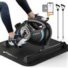 StarTech Mini cyclette da camera - S04B1 - Resistenza magnetica silenziosa - Connettività app - Display LCD - Per braccia e gambe, riabilitazione - Compatta 60×55×32 cm - Nero