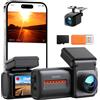 iZEEKER Videocamera per auto 4K con Wi-Fi 6, doppia fotocamera