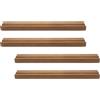 4 Pcs Espositore Per Carte Sportive Supporto Vinili Scaffale Dischi Legno