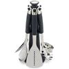 Joseph Joseph Elevate carosello di utensili in Acciaio Inox con supporto girevole, Porta Utensili, 6 pezzi