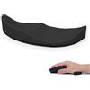 Attack Shark Poggiapolsi per Mouse Morbido in Silicone, Supporto Ergonomico per il Polso del Mouse, Previene l'RSI, Scorrevolezza Fluida, Portatile Leggero, per Casa/Ufficio/Gioco-Nero Mano Destra