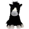 Depesche 14047 Miss Melody - Cavallo di Peluche Nero con Macchie Color Crema, con Pelliccia Morbida e Occhi Neri, Alto Circa 20 cm.