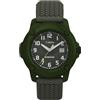 Timex Expedition Timber TW4B34700 - Orologio al quarzo da uomo, 42 mm, cinturino in silicone verde con quadrante verde