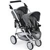 Bayer Chic 2000 68976 Tandem-Buggy Vario - Auto per bambole, grigia (Jeans Grey), dai 3 ai 7 anni.