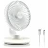 InnovaGoods Ventilatore da Scrivania Ricaricabile con LED FanLed Ø6,6'' 4000 mAh