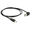 DeLOCK 85558 1m USB A USB B Maschio Maschio Nero cavo USB