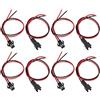 YINETTECH 10 paia di cavi accoppiati SM maschio/femmina a 2 pin 22 AWG, cavo da 40 cm, compatibile con JST, per strisce luminose a LED, chassis, ventole e altoparlanti