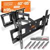 RICOO Supporto TV parete R06-F 40"-85" pollici 102-191 cm Staffa televisore Girevole Inclinabile Porta televisione universale VESA 300 x 200-600 x 400