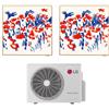 LG CLIMATIZZATORE LG GALLERY PHOTO DUALSPLIT 9000+12000+MU2R15 INVERTER R-32 WI-FI