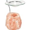 Baule Volante Fior di Loto Porta candela di sale rosa dell'himalaya - l 1.1 kg