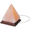 Baule Volante Fior di Loto Lampada di sale rosa dell'Himalaya piramidale 2 kg (base in legno) 2 kg