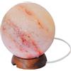 Baule Volante Fior di Loto Lampada di sale rosa dell'himalaya sferica 3 kg (base in legno) 3 kg