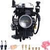 SVKZGFZ CARBURATORE CV40 CON CAVO COPRISTANZE ARGENTO PER HARLEY Davidson SPORTSTER XL XLH 883 1200 Softail Touring Dyna Road King Carb 27421-99 (COPERCHIO ARGENTO)