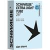 Schwalbe Camera d'aria SCV15L-EL EXTRA Light 28/34-622/630 IB Black 60 mm