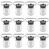 LIHAO T-figura Metallo Ciuccio Clips 25mm, Clips Bretella Supporti per Baby Placifier e Giocattoli - Confezione da 12 Pezzi
