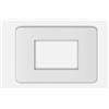 Biesse Placche 3 posti bianche Compatibile con Bticino MatixGo - Biesse - Tipo JA4803JW