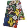 Meroncourt - Sciarpa da donna con personaggi Nintendo Super Mario Bros, taglia unica, multicolore (Sf020301Ntn), multicolore