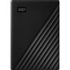 Western Digital Disco rigido esterno WD My Passport, 5 TB, USB 3.2, nero, crittografia AES a 256 bit