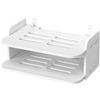 OEM Staffa per router WiFi per montaggio a parete | Facile da installare | Non richiede forature | Supporto per router con antenna WiFi | Accessori TV | Staffa per montaggio a parete.
