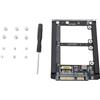 OEM Scheda adattatore SSD M.2 SATA III dual da 6 Gbps - Alloggiamento - Trasferimento dati SSD per PC - Hot swap - Adattatore SSD SATA III - 25 posizioni