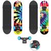 Sport1-Skateboard Hippy/Tavola in Legno 70.5 cm/Portata Massima 50 kg