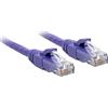 Lindy Cavo di rete Lindy Cat6 U/UTP viola 2.00m [48123]