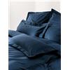 Westwing Collection Copripiumino in raso di cotone Premium - Blu