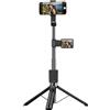 XUMIUZIY Treppiede per Telefono da 67 Pollici e Bastone per Selfie, Supporto per Treppiede per Telefono Cellulare Estensibile 4 in 1 con Monitor 1080P da 2,4 Pollici, Doppio Telecomando