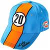 LabelOcean Grandprix Original Gulf 20 Lucky Number Cap, Cobalt, Cobalt, Taglia unica