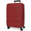 Roll Road Flex Valigia Grande Bordeaux 52x75x30 cm Rigido ABS Lucchetto a Combinazione Laterale 97L 3.8 kg 4 Doppie Ruote