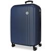 Roll Road Menorca Medium Marine Valigia 46x65x24 cm Rigido ABS Lucchetto a Combinazione Integrato 56L 3.45kg 4 Doppie Ruote Estensibile