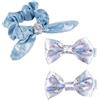 CARTOON Accessori per capelli Frozen Disney confezione da 3 pezzi pinze schrunchies elastico per bambini