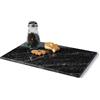 Koville Tagliere in marmo nero naturale per bancone della cucina, 30,5 x 20,3 cm, lastra di marmo vera pietra per decorazione domestica, taglieri in granito tagliere in granito vassoio per candele da