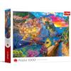 Trefl - Passeggiata serale alle Cinque Terre - 1000 pezzi - Puzzle fai da te, intrattenimento creativo, puzzle classico per adulti e bambini dai 14 anni in su